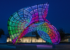 Loqui, an illuminated public art sculpture by Blessing Hancock fabricated by Gizmo Art Production in Nashville, Tennessee.